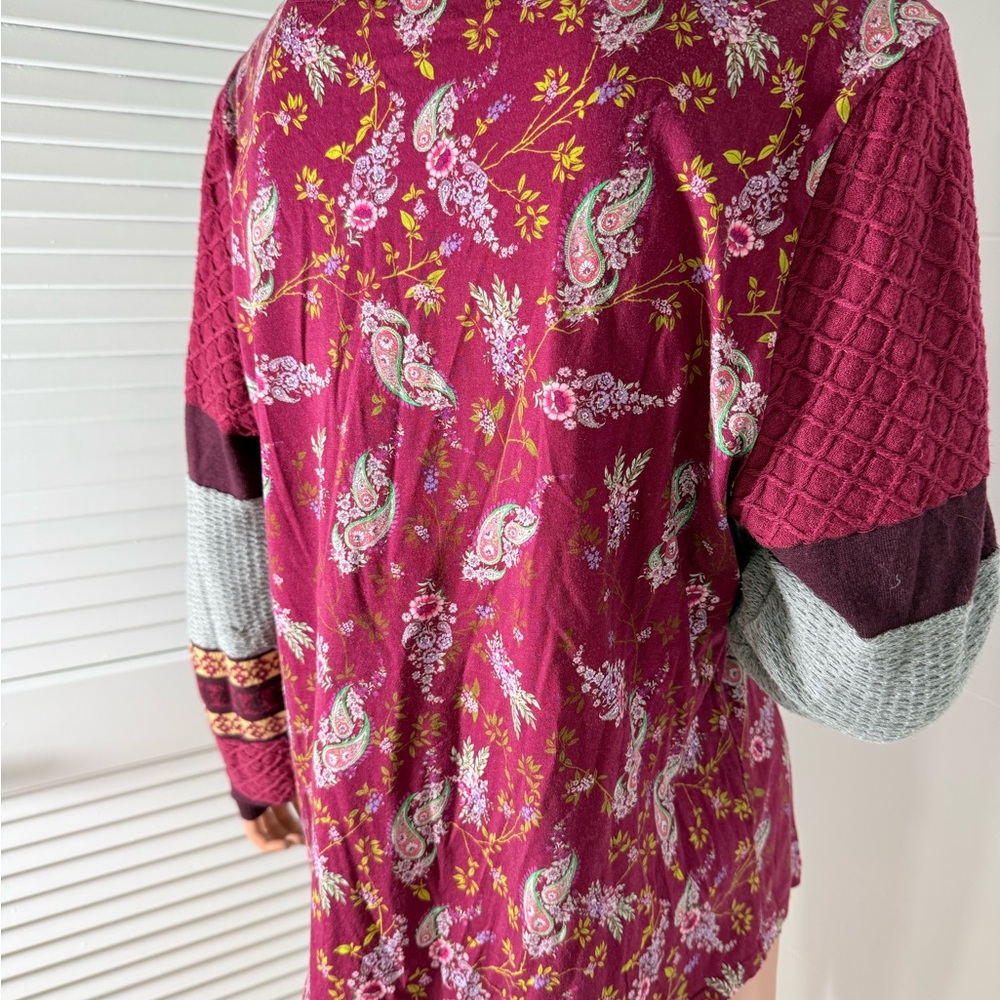 Sundance boho floral long sleeve top size large - Picture 9 of 12